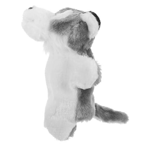 LALADEFIEE Handpuppe Wolf Tierhandpuppen Tierische Handpuppe Emuliertes Tierspielzeug Handpuppe Spielzeug Tierisches Handspielzeug Handpuppen Für Rollenspiele Leistungsstütze Plüsch von LALADEFIEE