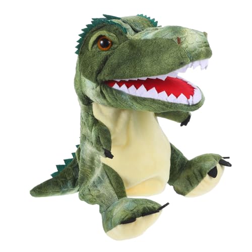 LALADEFIEE Interaktive Plüsch Dinosaurier Handpuppe Eltern Kind Spielzeug Für Kinder Lustiges Puppenspielzeug Dinosaurier Puppen Weiches Plüschmaterial von LALADEFIEE