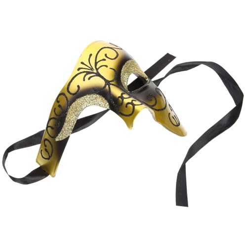 LALADEFIEE Karnevalsmaske Cosplay Dekorative Maske Phantommasken Party-rollenspiel-maske Männer Halloween-maske Festival-männer-maske Halbe Retro-maskerademasken Halloween-party-maske Plastik von LALADEFIEE