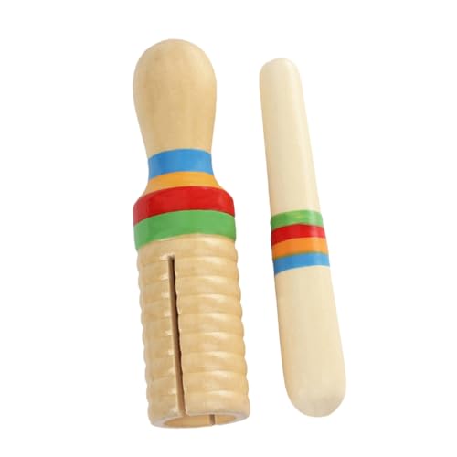 LALADEFIEE Kinder Schlagzeug Musikinstrumente Spielzeug Kinder Pädagogisches Musikspielzeug Schallschlauch Percussion-Musikinstrument Für Kinder Musikalisches Kinderspielzeug Hölzern von LALADEFIEE