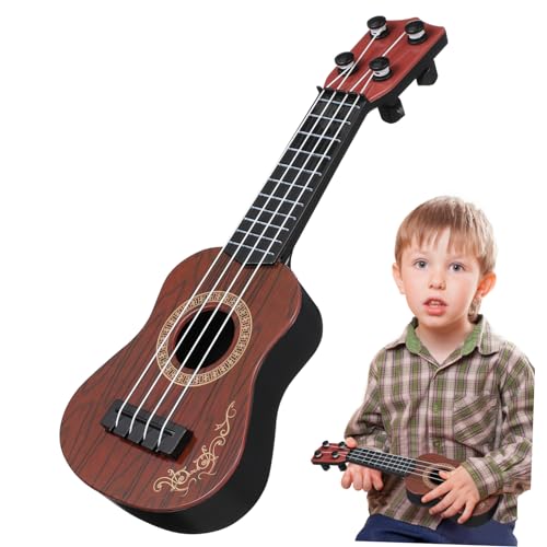 LALADEFIEE Kinder Ukulele Spielzeug Aus Kunststoff Musikspielzeug Für Kleinkinder Spielbare Gitarre Lerninstrument Für Kinder Ideales Für Musikliebhaber von LALADEFIEE