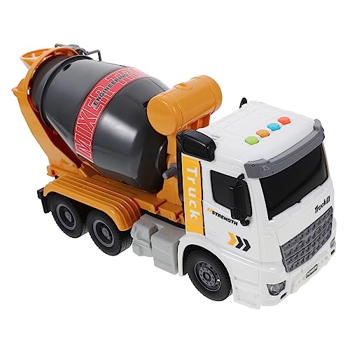 LALADEFIEE LKW-Modell Mini-mischwagen Engineering Truck Push-Back-Spielzeug Spielzeuge Mit Rückzieh-lkws Spielzeug Für Baufahrzeuge Auto Zurückziehen Engineering-LKW-Spielzeug Plastik Yellow von LALADEFIEE