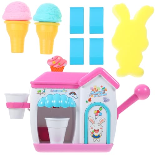 LALADEFIEE Babybadewanne Eiscreme-Seifenblasenmaschine Badewannenspielzeug Babyparty-Spielzeug Jungen und Mädchen Seifenblasenmaschine zufällige Farbe von LALADEFIEE