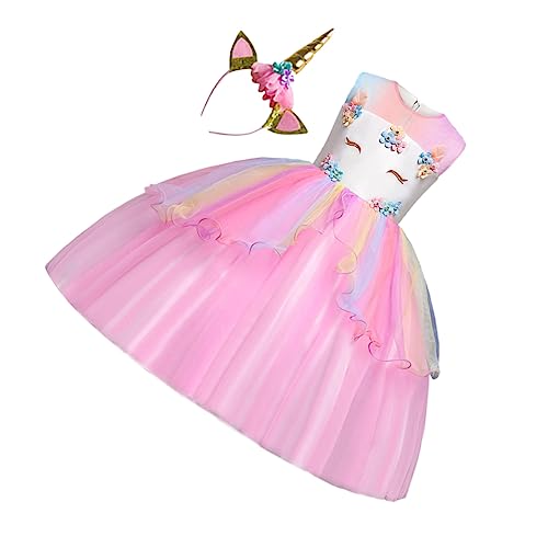 LALADEFIEE Prinzessin Kostüm Jungen und Mädchen Kleid Unstrukturiert Tutu Rock Kleid Party Cosplay von LALADEFIEE