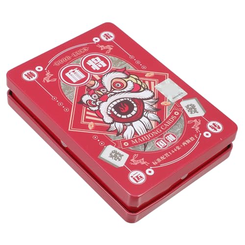 LALADEFIEE Mahjong Karten Reiseversion Tragbare Teiliges Chinesisches Spielkartenset mit Würfeln Leicht Kompakt für Party und Freizeitspiele LALADEFIEE Mahjong Karten Reiseversion Tragbare Teiliges Chinesisches Spielkartenset mit Würfeln Leicht Kompakt für Party und Freizeitspiele von LALADEFIEE