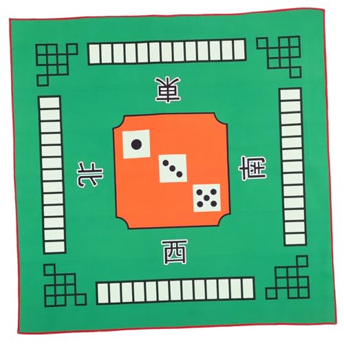 LALADEFIEE Mahjong-Tischdecke pokerteppich Poker tischdecke Kartentisch Tischdecke Tischabdeckung für Kartenspiele verdickte Mahjong-Tischmatte Schutzmatte für Tischplatte Mikrofaser Green von LALADEFIEE