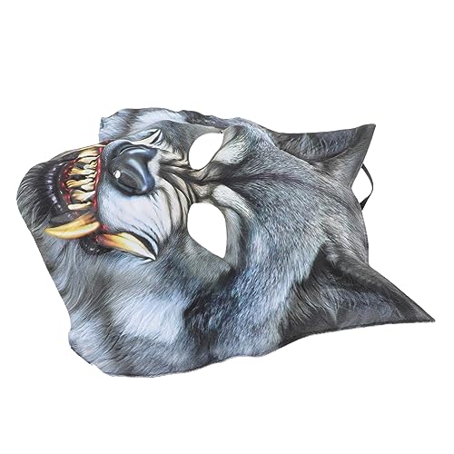 LALADEFIEE Maskenstütze Kreative Maske Kostüm Maske Gruselige Wolfsmaske Werwolf Verkleidungsmaske Partyzubehör Frauenmaske Wolfskostüm Gruselige Halloween Masken Halloween Masken Requisiten von LALADEFIEE