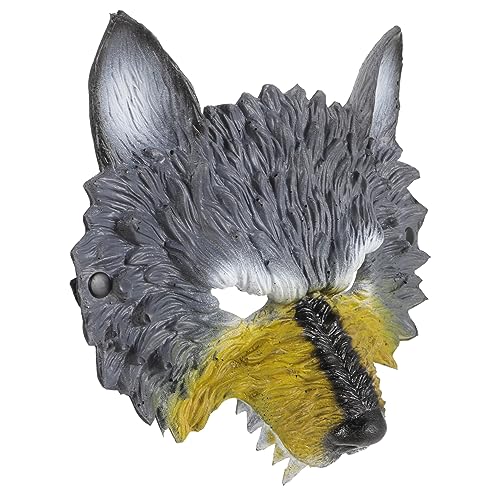 LALADEFIEE Maskenstütze für Frauen Halloween Maske Halloween Nachtclub Maske Wolfsmaske Cosplay Maske Halloween Partymaske Einzigartige Maske Halbgesichtsmaske Venezianische Masken Halloween von LALADEFIEE