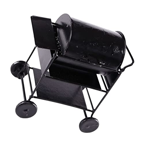 LALADEFIEE 1:12 Puppenhaus Mini Küche Outdoor BBQ Push Cart Puppenhaus BBQ Zubehör für Fotografie Requisiten Mini Dekoration von LALADEFIEE