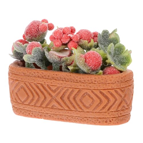 LALADEFIEE Mini Topf Grünpflanzen Mini Topfblume Für Puppenhaus Kleiner Blumentopf Miniatur Blumentopf Spielzeug Puppenhaus Dekoration Miniatur Blumendekor Miniatur Dekorationen von LALADEFIEE