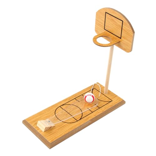 LALADEFIEE Mini-basketballspiel Desktop-Basketball Gefälligkeiten Für Sportpartys Miniatur-basketballschießen Finger-basketballspiel Tisch-basketballkorb Geburtstagsspiele Spielzeug Hölzern von LALADEFIEE