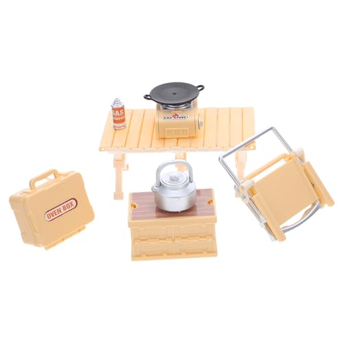 LALADEFIEE Miniatur Camping Grill Ofen Box Dollhouse Kit mit Klappstuhl und Picknicktisch Leicht und Tragbar für Outdoor Playset Indoor und Outdoor Rollenspiel Geburtstagsgeschenk LALADEFIEE Miniatur Camping Grill Ofen Box Dollhouse Kit mit Klappstuhl und Picknicktisch Leicht und Tragbar für Outdoor Playset Indoor und Outdoor Rollenspiel Geburtstagsgeschenk von LALADEFIEE