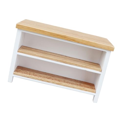 LALADEFIEE Miniatur Puppenhaus Möbel Holz Schreibtisch Doppelstöckig Miniaturmöbel Modell Mini Tisch Dekoration für Puppenhaus Zubehör Wohnzimmer Schlafzimmer LALADEFIEE Miniatur Puppenhaus Möbel Holz Schreibtisch Doppelstöckig Miniaturmöbel Modell Mini Tisch Dekoration für Puppenhaus Zubehör Wohnzimmer Schlafzimmer von LALADEFIEE