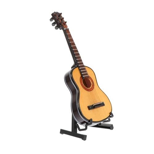 LALADEFIEE 1 Set Miniatur Gitarre Modell Für Puppenhaus Dekoration Ornament Für Miniatur Garten Und Puppenhaus Zubehör von LALADEFIEE