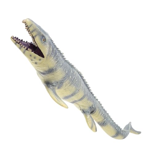 LALADEFIEE Mosasaurier-Modell Realistischer Dinosaurier Seeungeheuer-Spielzeug Dino-Figur Mosasaurus-Modell Dinosaurier-Figur Seeungeheuer-Figur Dino-Spielzeug Dinosauriermodell Vinyl von LALADEFIEE