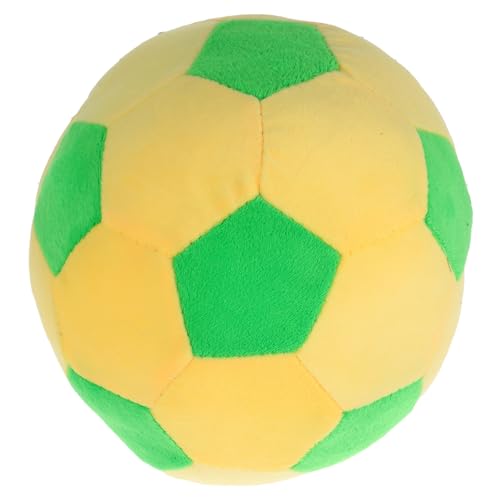 LALADEFIEE Multifunktionales Fußball Spielzeug üsch Fußball Stofftier Gelb Wurfkissen Für Kinder Ideal Spielzeug Und Für Aktivitäten Im Innen Und Außenbereich Fördert Die von LALADEFIEE