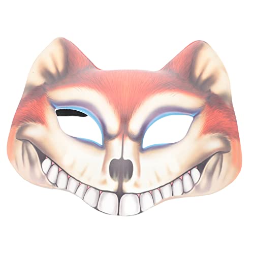 LALADEFIEE Multifunktions Party Maske Wiederverwendbare Maske Partyzubehör Fuchs Stütze Japanische Kabuki Maskerademaske Japanische Tiermaske N Cosplay Kostüm Zubehör Stütze Rade Prom von LALADEFIEE