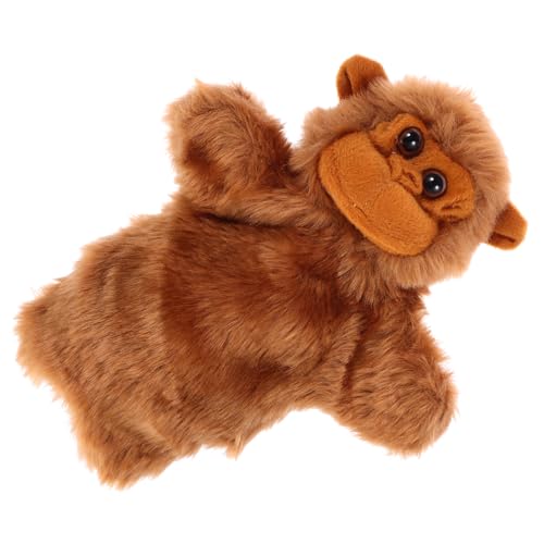 LALADEFIEE Orang-utan-tierhandpuppe Geschichte Erzählende Marionette Handpuppe Spielzeug Handpuppen Zum Geschichtenerzählen Geschichtenerzählende Handpuppen Handpuppe Für Kinder Brown Plüsch von LALADEFIEE