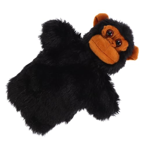 LALADEFIEE Orang-utan-tierhandpuppe Handpuppen Für Babys Von 6-18 Monaten Geschichtenerzählpuppen Für Kleinkinder Handpuppen Zum Geschichtenerzählen Plüsch-handpuppen Black Pp Baumwolle von LALADEFIEE