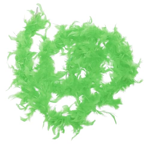 LALADEFIEE Putenboa Kostüme Kronleuchter Rosa Boas Verkleiden Heiße Boa Halloween-Aufkleber Partyboa DIY-boa Trimmen Frauen Boa Nähboa Hochzeitszubehör Boas Für Party Light Green Feder von LALADEFIEE