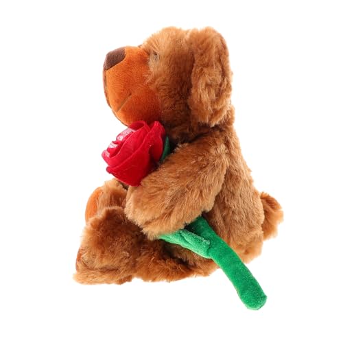 LALADEFIEE Romantischer Plüschbär mit Rosen Weiches Kuscheltier Valentinstag für Freundin Sammlerobjekt mit Charmantem Design Geburtstags und Liebesgeschenk LALADEFIEE Romantischer Plüschbär mit Rosen Weiches Kuscheltier Valentinstag für Freundin Sammlerobjekt mit Charmantem Design Geburtstags und Liebesgeschenk von LALADEFIEE