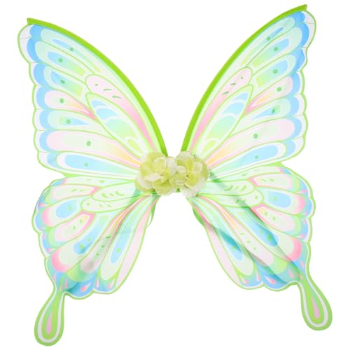 LALADEFIEE Butterfly Wings Kostüm Schmetterlingsflügel Für Cosplay Kostü Für Karneval Fasching Rollenspiele Einfarbige von LALADEFIEE