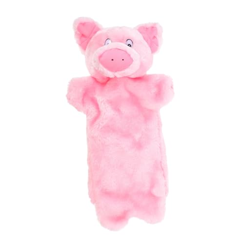 LALADEFIEE Schweinchen Handpuppe Märchenzeitpuppe Plüschtierpuppenspielzeug Handpuppenspiel Für Kinder Tierische Handpuppe Ausgestopftes Aus Plüsch Handpuppe Rosa Pp Baumwolle von LALADEFIEE