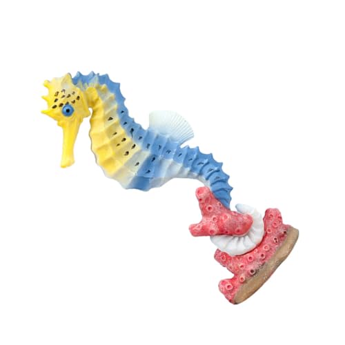 LALADEFIEE Seepferdchen-Modell-Ornament Simulationsspielzeug Tiere Seepferdchen-Statue Mini-Tierfigur Lernspielzeug leuchtspielzeug glowingtoy Meerestierspielzeug Seepferdchen Figur Plastik von LALADEFIEE