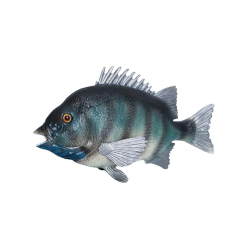 LALADEFIEE Simulation Steinfisch Simulation Fischmodell Meeresfisch Lernspielzeug Kleine Fischstatue Lebensechte Fischmodell Kinder Fischspielzeug Aquarium Ornament Tierfigur Modelle von LALADEFIEE