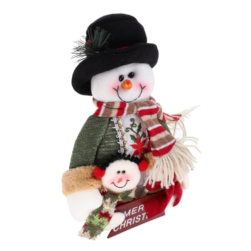 LALADEFIEE Stoff Schneemann Tischdeko Für Weihnachten Niedliches Schneemann Ornament Für Festliche Tischgestaltung Weihnachtsfeier Requisite Ideal Dekoration Und von LALADEFIEE