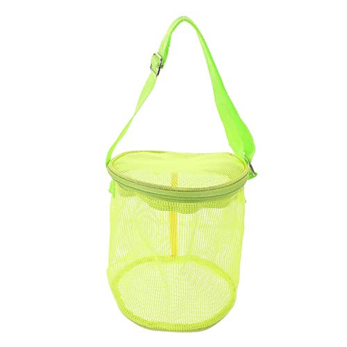 LALADEFIEE Strand Aufbewahrungstasche Mesh-sandspielzeugtasche Die Einkaufstasche Netztaschen Für Den Strand Tragetaschen Für Kinder Spielzeug Für Kinder Strandkorb Strandtasche Green PVC von LALADEFIEE