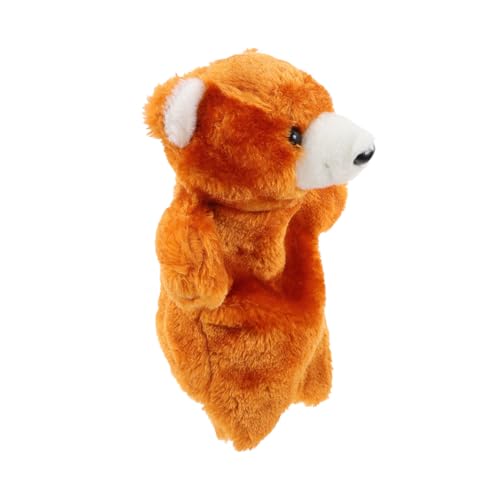 LALADEFIEE Teddybär-Handpuppe ausgestopfte Handpuppe Panda-Handpuppen Kuscheltier Handpuppe Pädagogisches Spielzeug Kleinkindspielzeug Spielzeug kreatives Puppenspielzeug Babyspielzeug von LALADEFIEE