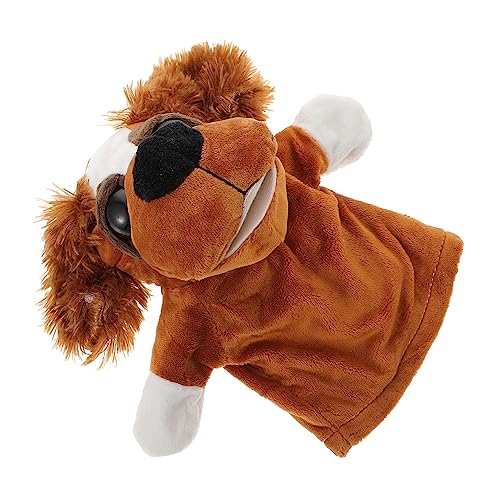 LALADEFIEE Tier Handpuppe Hund Aus üsch Für Rollenspiele Pädagogisches Spielzeug Mit Haarigen Ohren Ideal Für Kinder Und Kleinkinder Lustiges Lernspielzeug Für Kreative Abenteuer von LALADEFIEE