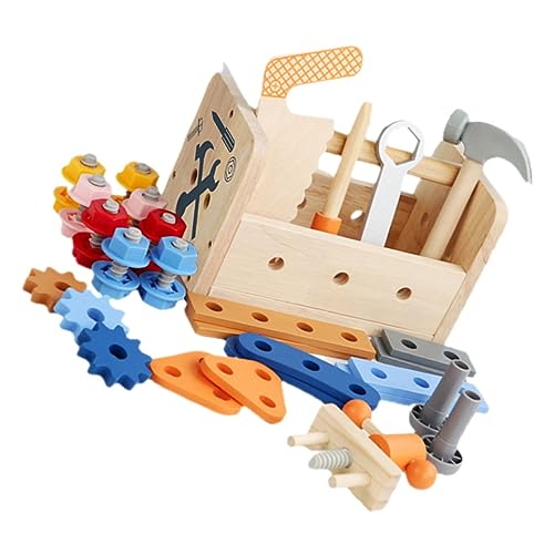 LALADEFIEE Werkzeugkoffer Für 1 Set Mit Lernspielzeug Für Jungen Und ädchen Ideales Für Kreative Spielstunden Inklusive Schrauben Und Werkzeug Für Fantasievolles von LALADEFIEE