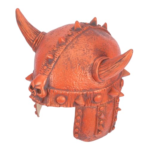 LALADEFIEE Wikingerhelm Wikingerhut Cosplay Maskerade-hut Tanzpartyhut Wikingerkostüm Hut Festival-partyhut Halloween-partyhut Mittelalterlicher Hut Ochsenhörner Stirnband Helmmütze Emulsion von LALADEFIEE