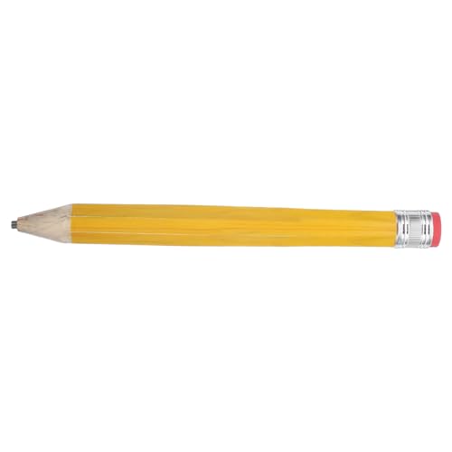 LALADEFIEE großer Holzbleistift riesige Bleistifte extra großer Bleistift Cartoon-Bleistifte Drawing Pencils Schreibwaren Bleistifte aus Holz lustiges Briefpapier Schulbedarf PVC-Folie Yellow von LALADEFIEE