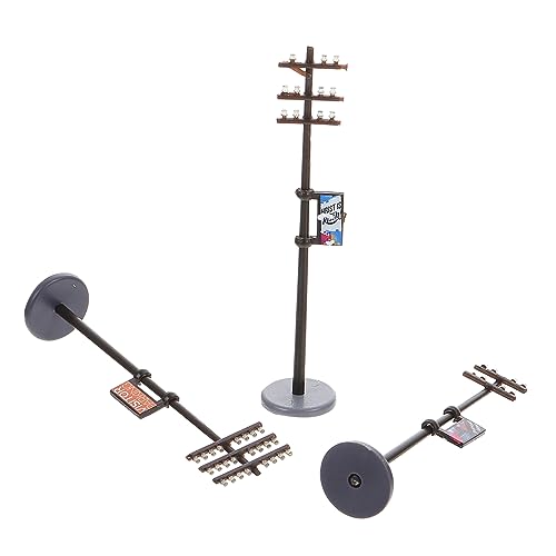 LALAFINA 1 Satz Mikrolandschaft selber Machen Bauen Modellbausätze Beflockung Tank Modelltelegrafenmast Miniaturgarten-Dekoration Modelle von Telegrafenmasten leichtes Modell Plastik von LALAFINA