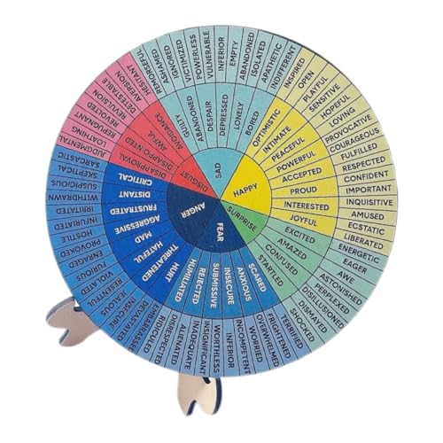 LALAFINA 1 Set Emotion Wheel Chart Ornamente Büro Schreibtisch Büro Emotion Wheel Emotion Wheel Ornament Für Desktop Schreibtisch Für Männer Feeling Wheel von LALAFINA