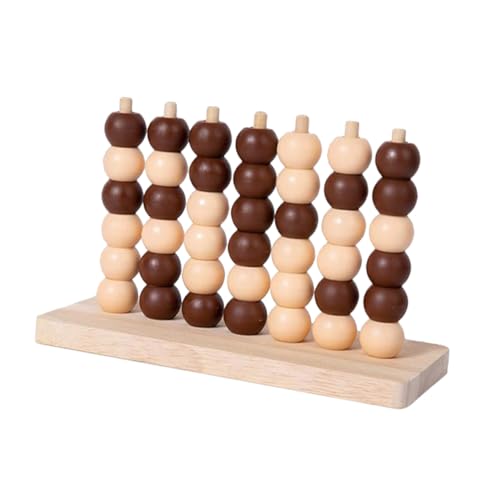 LALAFINA 1 Set Vierer In Einer Reihe Schachspielzeug Schachspiele Schachbrett Für Damespiel Brettspiel Schachbretter Räumliches Denkspiel Schachtisch Schach Kinderstrategiespiel Holz von LALAFINA