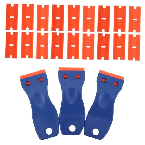 LALAFINA 3 Stück Teiliges Rasierklingen Schaber mit Rutschfestem Griff Ersatzklingen Kunststoff Griff Vielseitig für Fliesen und Bodenreinigung Sicher und Langlebig LALAFINA 3 Stück Teiliges Rasierklingen Schaber mit Rutschfestem Griff Ersatzklingen Kunststoff Griff Vielseitig für Fliesen und Bodenreinigung Sicher und Langlebig von LALAFINA