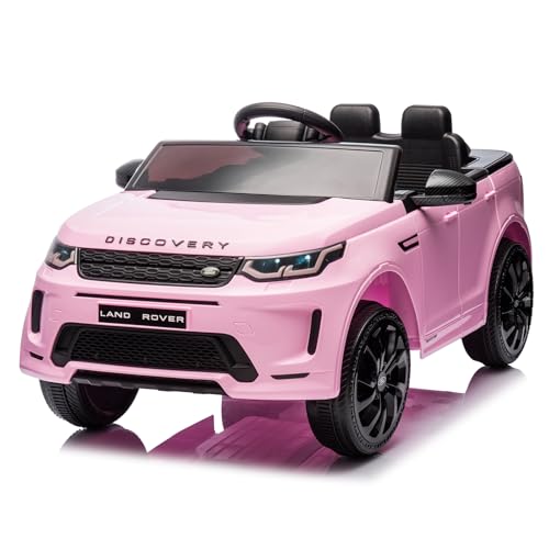 LALAHO Kinder Elektroauto Range Rover Evoque,12 V,Elektrische Elektroauto für Kinder Kinderauto,2 x 12V 35W Motor,Kinderfahrzeug mit Fernbedienung (Rosa) von LALAHO