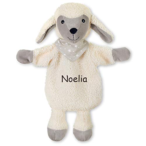 Sterntaler Handpuppe-Schnuffeltuch mit Namen Bestickt, Baby & Kinder Schmusetuch personalisiert von LALALO