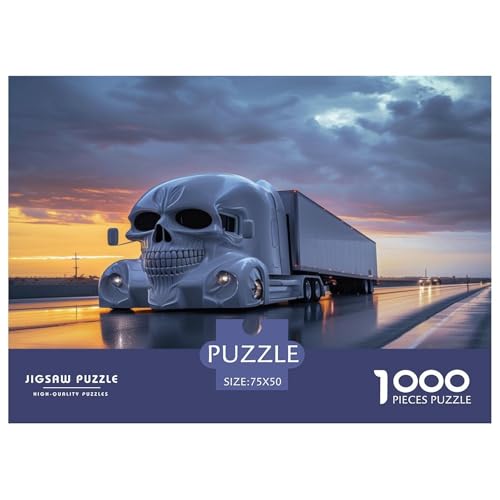 Big Truck Puzzle 1000 Teile Erwachsener Kniffel Spaß Für Die Ganze Familie - Abwechslungsreiche 1000 Puzzleteilige Motive Puzzle Erwachsene, Puzzel 1000pcs (75x50cm) von LAMAME