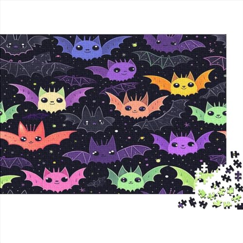 Fledermaus Puzzle 1000 Teile Puzzle Für Erwachsene Und Kinder Ab 14 Jahren Puzzel 1000pcs (75x50cm) von LAMAME