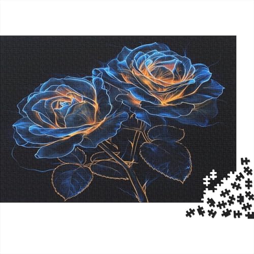 Rose Puzzle 1000 Teile Puzzle Für Erwachsene Und Kinder Ab 14 Jahren Puzzel 1000pcs (75x50cm) von LAMAME