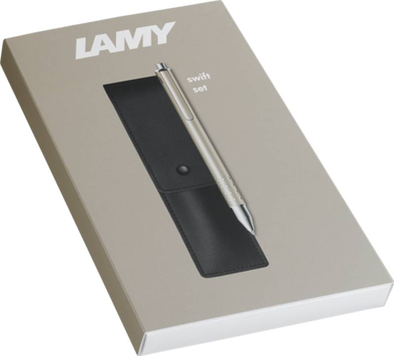 LAMY Tintenroller Swift Palladium mit Etui im Set von LAMY