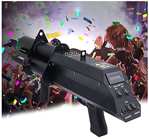 LANAZU Handheld Konfetti Launcher Elektrischer Konfetti Gruß Atmosphäre Requisiten Geeignet für Hochzeiten, Bars, Konzerte von LANAZU