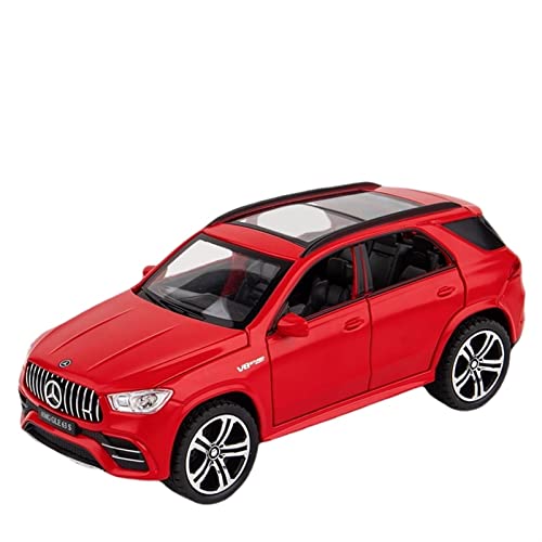 Beste Geschenk 1/32 Für Benz GLE 63S Mit Sound Und Licht Hohe Simulation Off-Road Diecast Automodel (Color : Red) von LANUVA