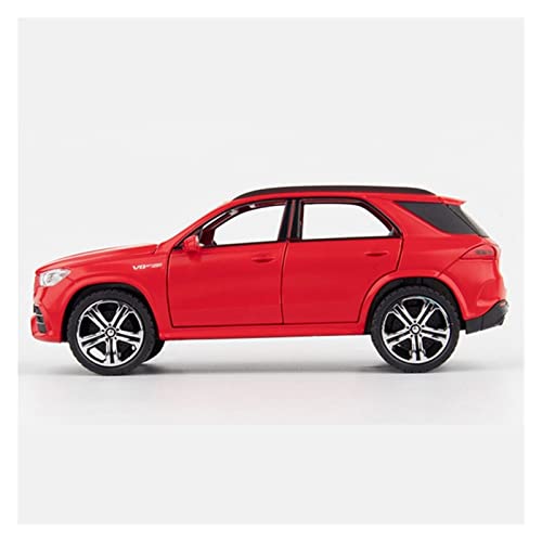 Beste Geschenk 1/32 Für BenzsGLE GLE 63S Hohe Simulation Off-Road Automodell Mit Sound Licht Aus Metall (Color : Red) von LANUVA