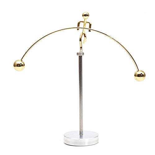 LAPOOH Steel Physics Toy Art Balance Toy Balancing Decompressive Science Psychology Office Toy for Desk Decor Gold von LAPOOH